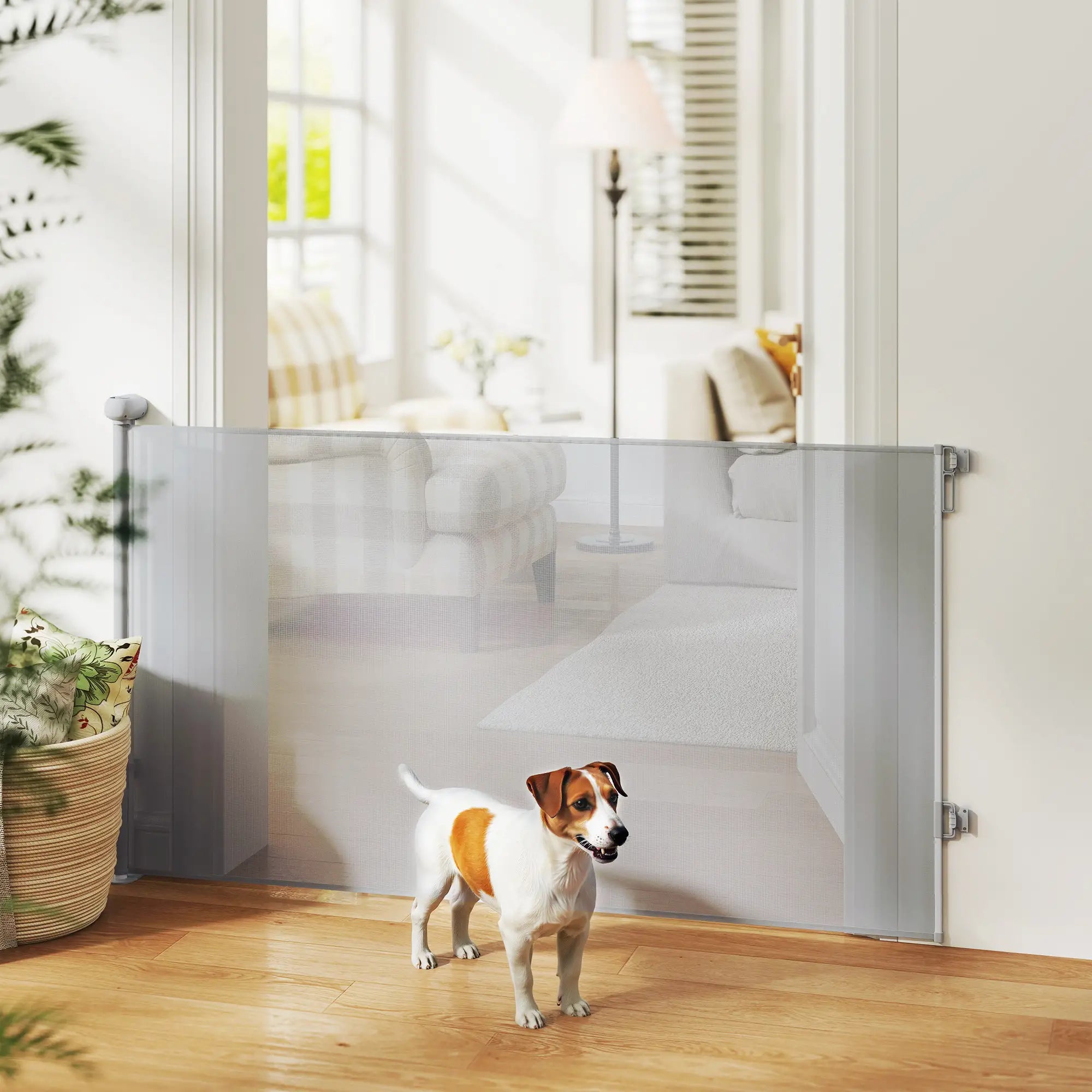 Retractable Dog Gate, 55
