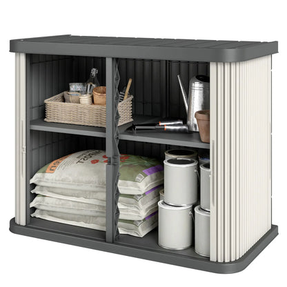 127 Gallon Outdoor Storage Box, UV Resistant, Light Brown Patio Storage Boxes Light Brown, Beige at Gallery Canada