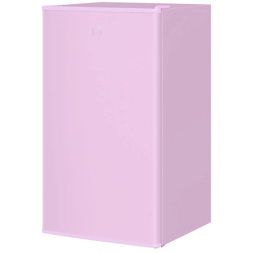Compact Refrigerator, Mini Fridge with Freezer, Adjustable Shelf, Pink