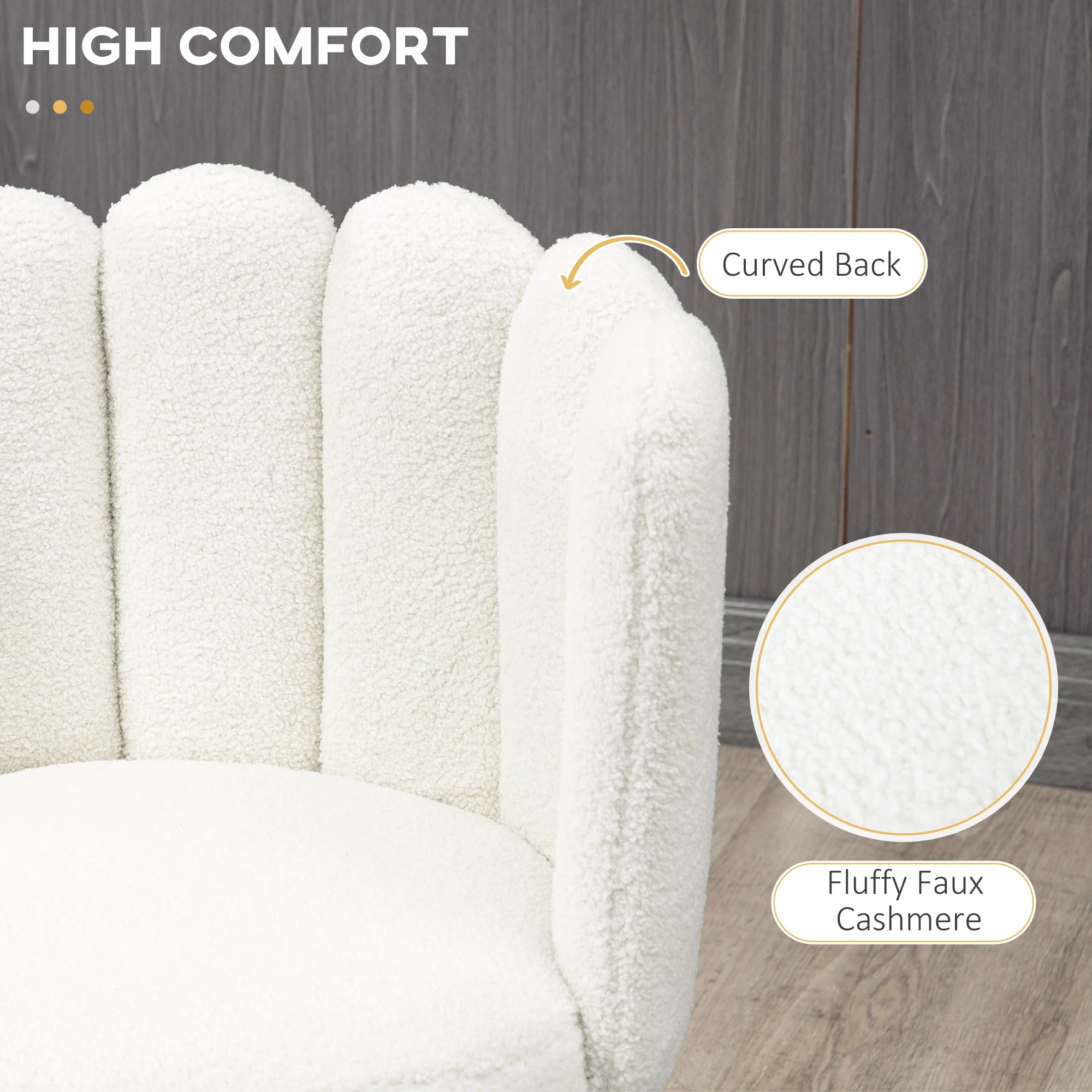 Faux Cashmere Bar Stools, Set of 2, Counter Height, 20.5