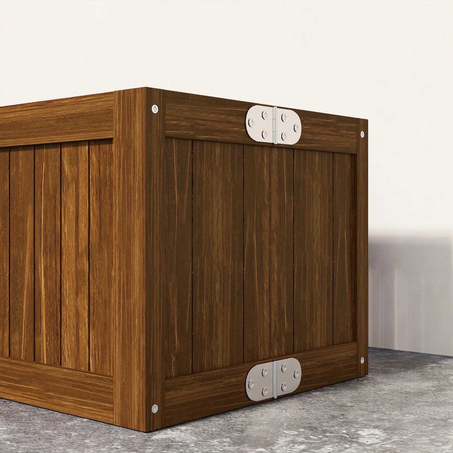 Foldable Elevated Planter Box, Wooden Raised Garden Bed, Carbonized Wooden Planter Boxes at Gallery Canada