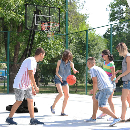 Portable Basketball Hoop and Stand, 115.4"-137.8" Height Adjustable Basketball at Gallery Canada