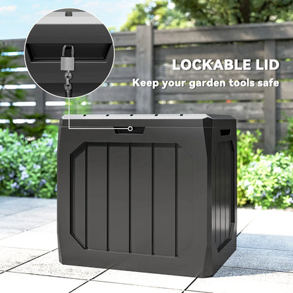 32 Gallon Deck Box, Resin Outdoor Storage, Waterproof UV Resistant Patio Storage Boxes at Gallery Canada