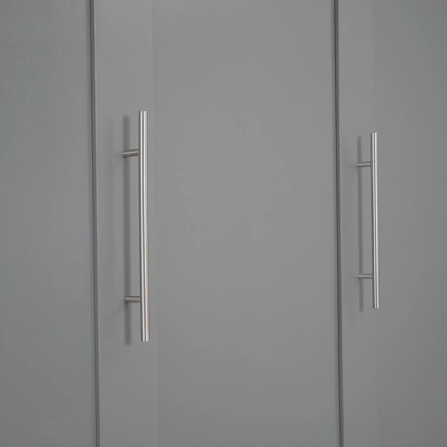 Murphy Bed with Shelves, LED Lights, Space-Saving Wall Bed, 91" L x 81" W x 84" H, Grey Bed Frames at Gallery Canada