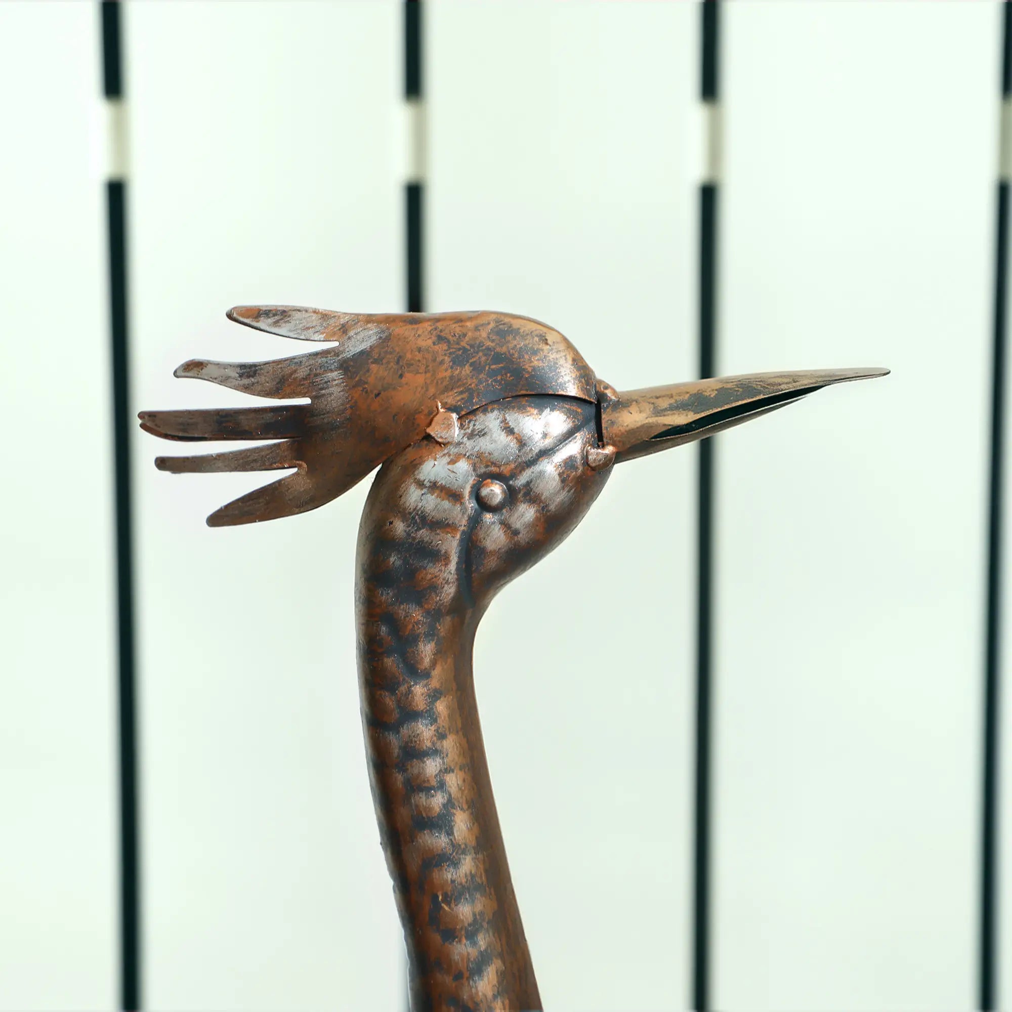 Garden Statue, Heron Standing Sculpture, 12.2