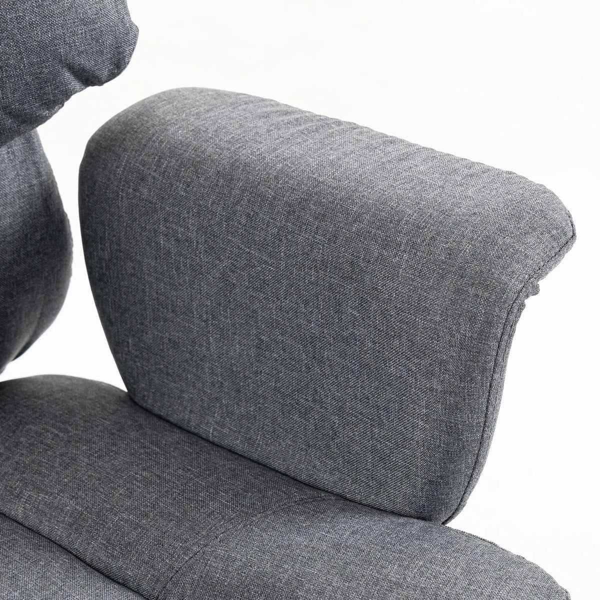 Heavy Duty Office Chair, Footrest, Lumbar Support, Grey