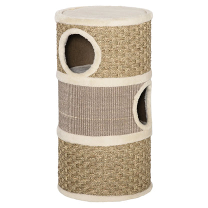 3 Story Cat Condo with Sisal Scratching Surface, 15" x 28", Khaki Brown Cat Towers at Gallery Canada