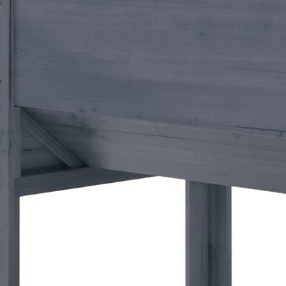 Wooden Raised Garden Stand, 48" x 24" x 32", Grey Raised Garden Beds at Gallery Canada