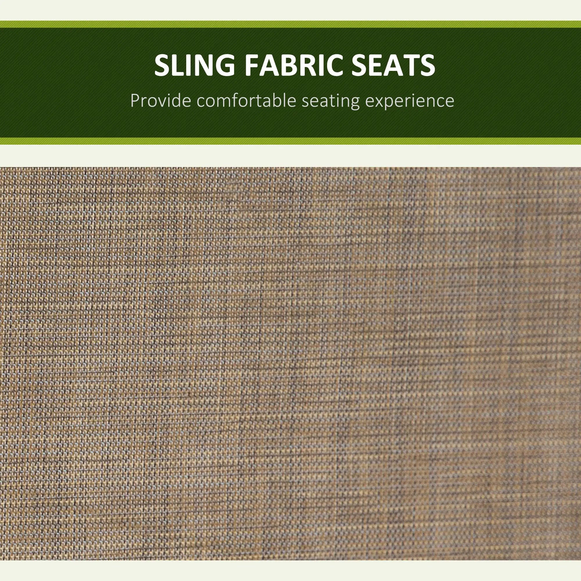 3 Person Porch Swing, High Back, Side Pouches, Adjustable Canopy, Brown Patio Swings with Stand at Gallery Canada