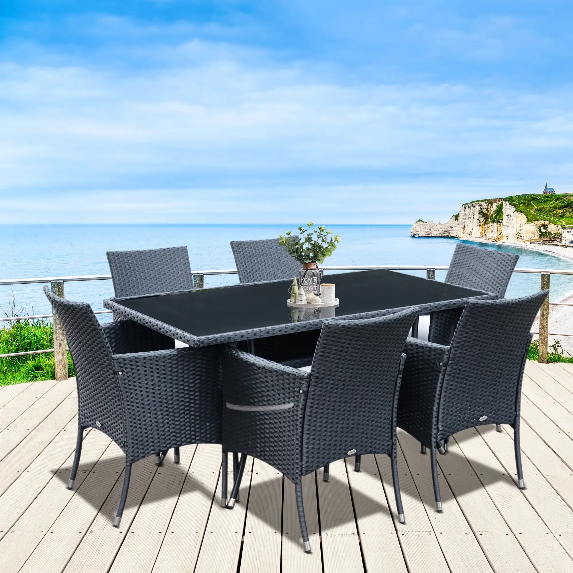 Garden Dining Set with Cushions Outdoor Dining Sets at Gallery Canada