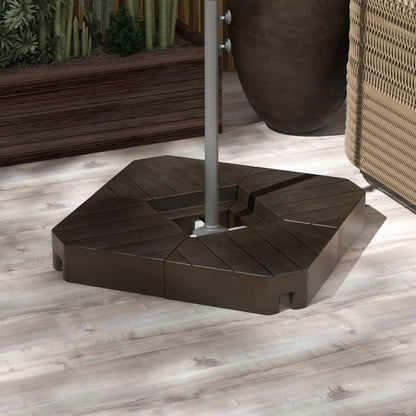 Offset Umbrella Base, 132 lb. Water or 176 lb. Sand, Brown Umbrella Bases at Gallery Canada