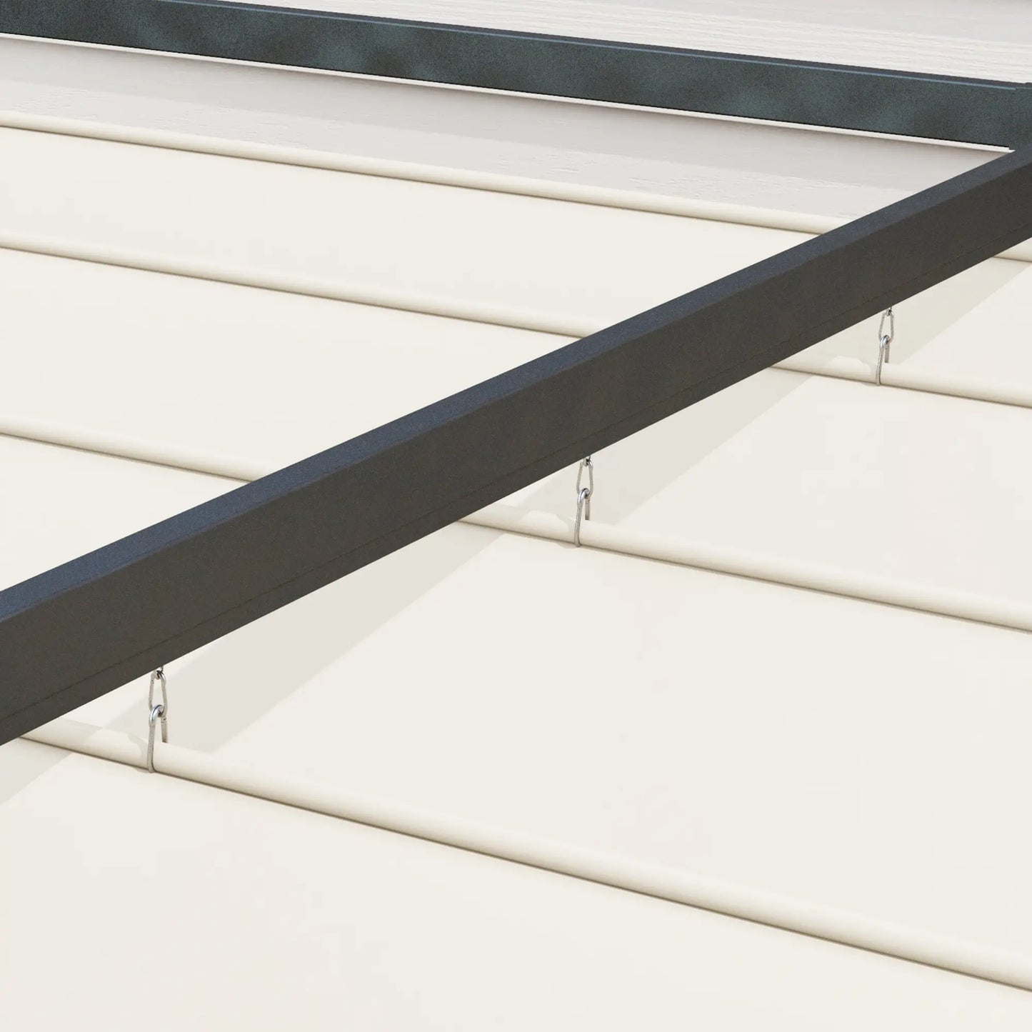 10' x 7' Patio Pergola, Retractable Canopy, Outdoor Sun Shelter, Cream White Pergolas at Gallery Canada