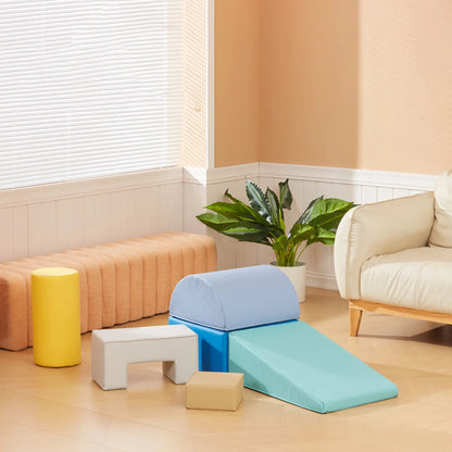 6 Piece Soft Play Equipment, 6-72 Months, Green, Yellow Baby Gym & Playmats at Gallery Canada