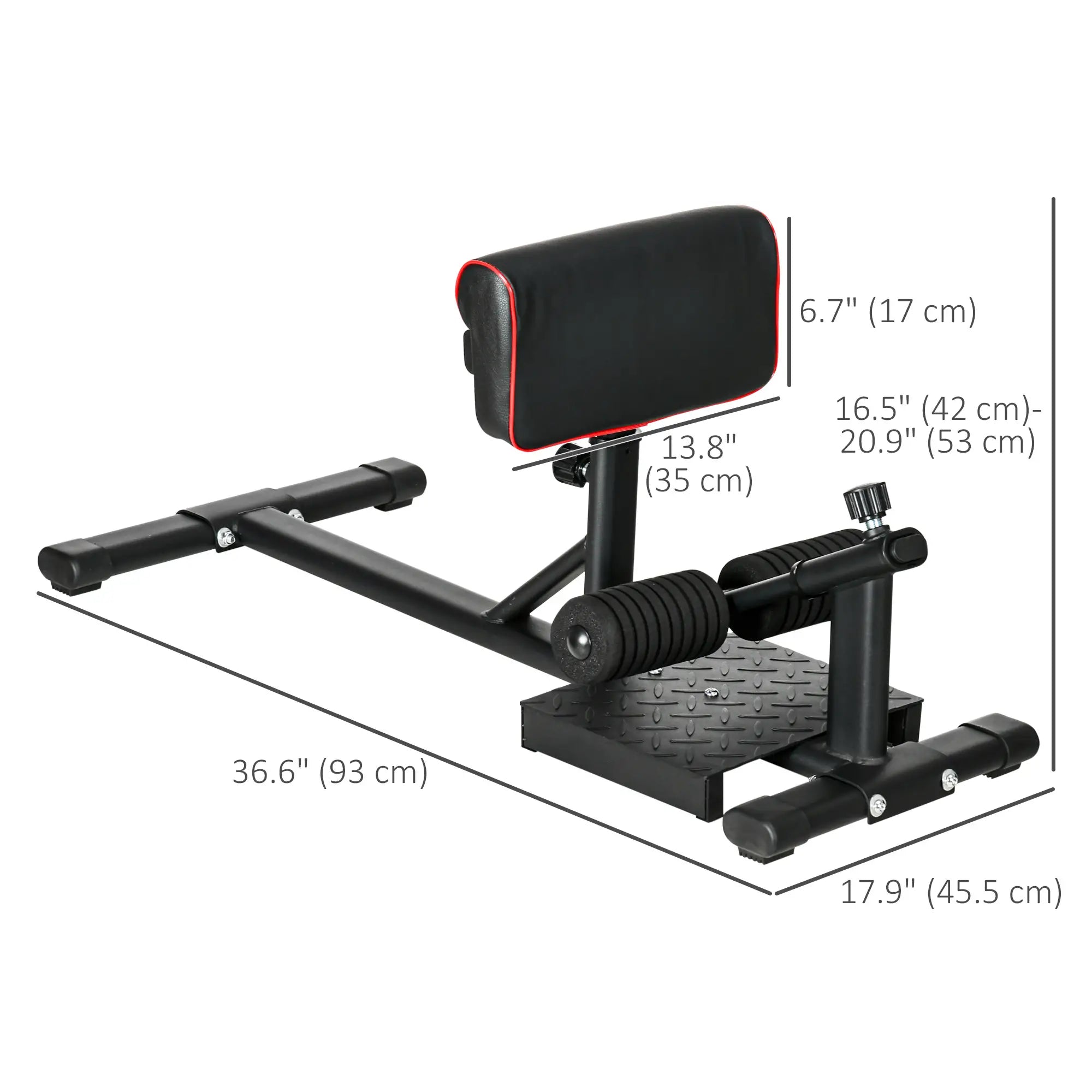 Sissy Squat Machine, Adjustable Leg Workout Equipment, Non-Slip Foot Plate Squat Machine at Gallery Canada