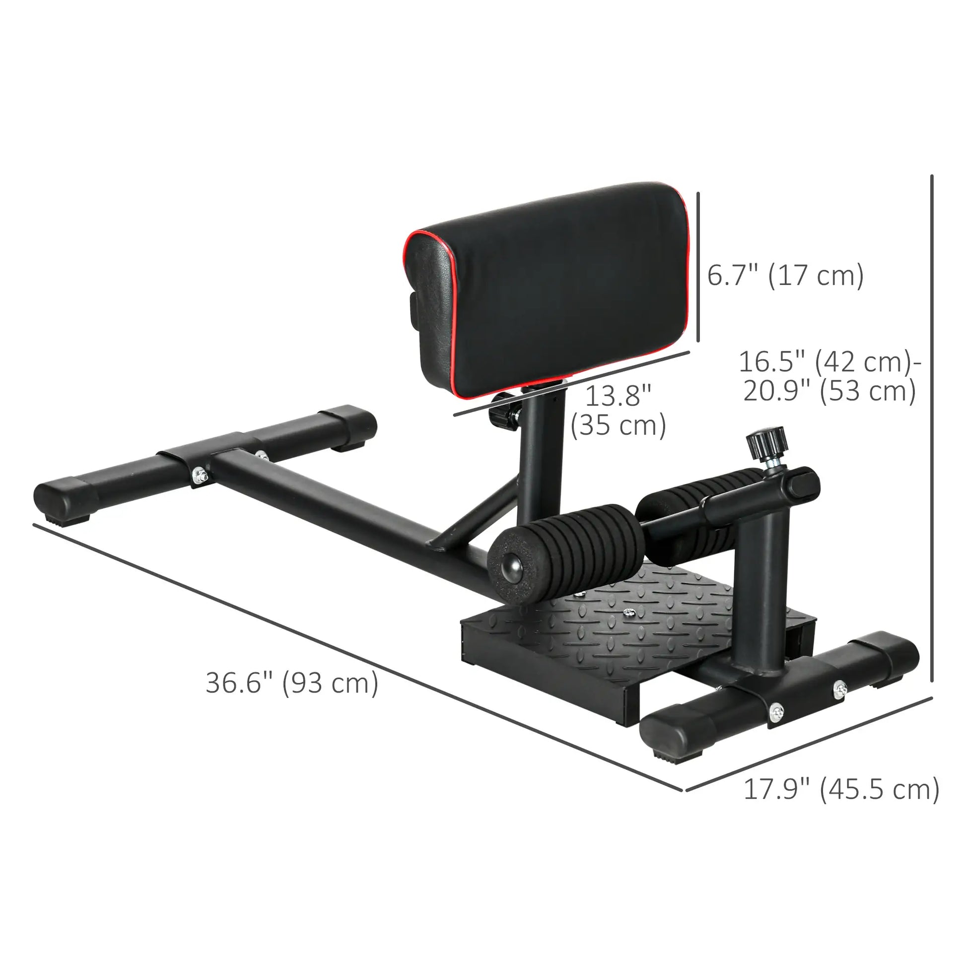 Sissy Squat Machine, Adjustable Leg Workout Equipment, Non-Slip Foot Plate Squat Machine at Gallery Canada