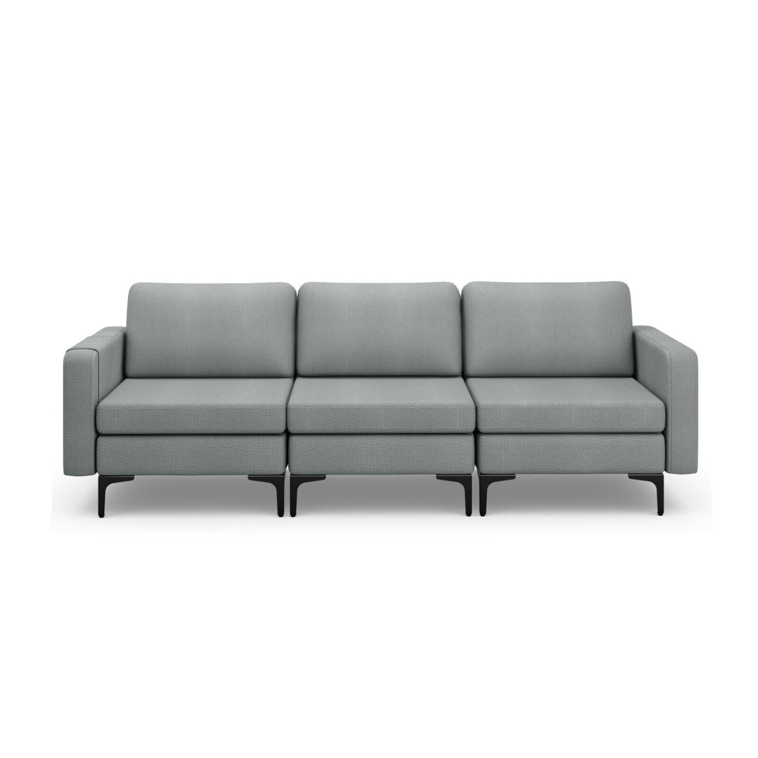 Convertible Sectional Sofa, 3-Seat, Reversible Ottoman, Gray Sofas & Loveseats at Gallery Canada