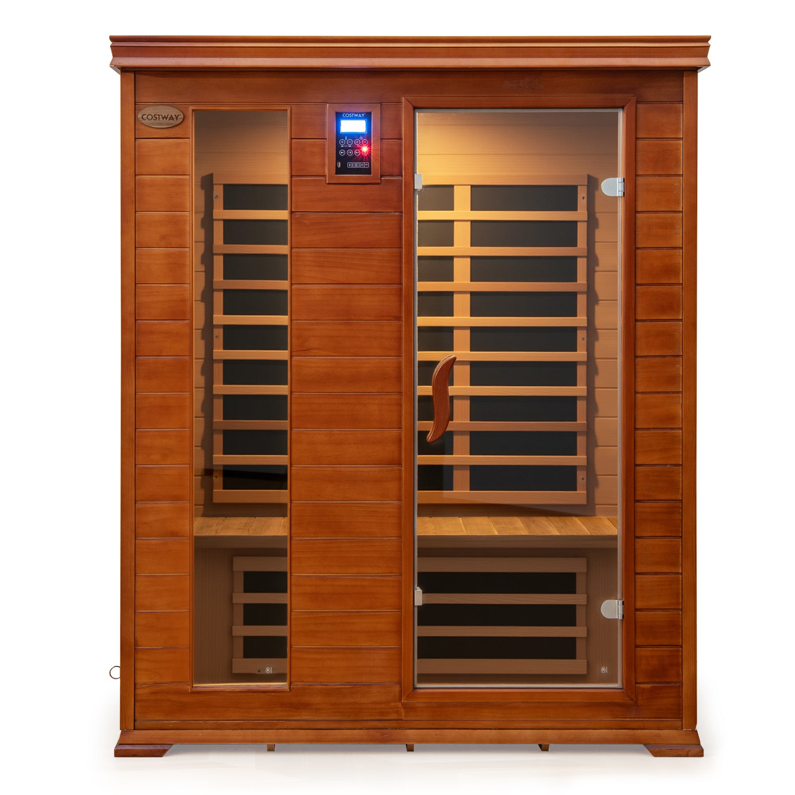 3 Persons Infrared Sauna Canadian Hemlock and Red Cedar Wood Far Infrared Sauna Room, Red Sauna at Gallery Canada
