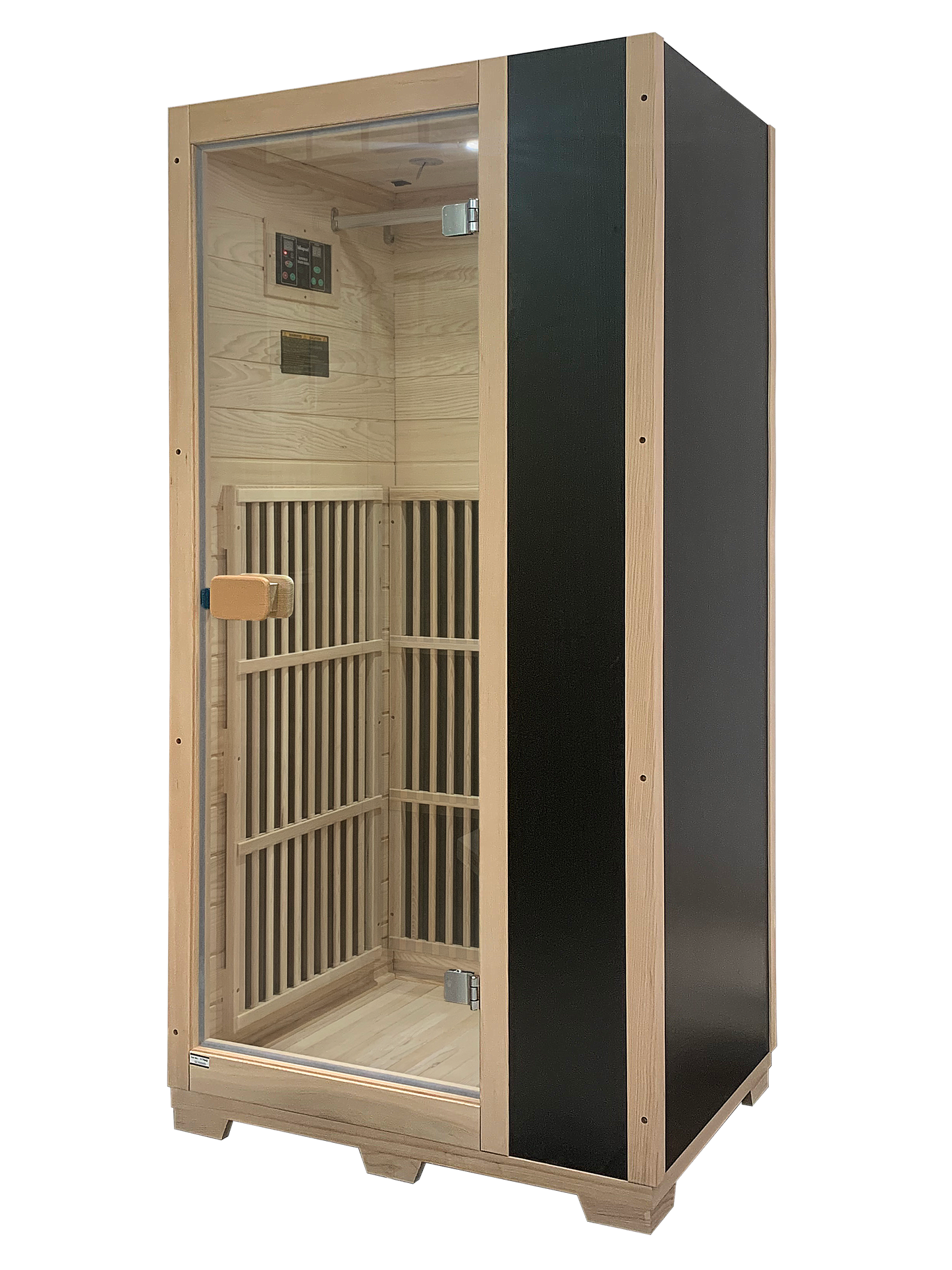 Vienna | Far Infrared Sauna | Canadian Hemlock Very Low EMF | 72.8"H x 35.4"W x 25.6"D | 1 Person Saunas at Gallery Canada