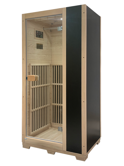 Vienna | Far Infrared Sauna | Canadian Hemlock Very Low EMF | 72.8"H x 35.4"W x 25.6"D | 1 Person Saunas at Gallery Canada