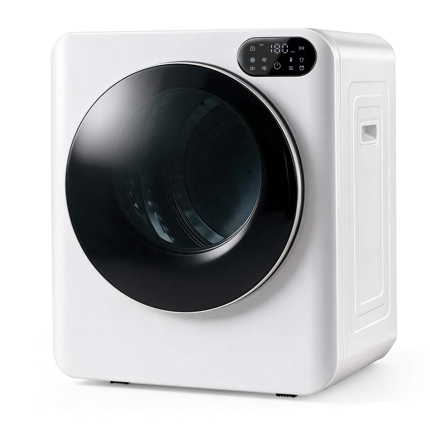 1.5 Cu.Ft Portable Clothes Dryer, LED Control, White Dryers White at Gallery Canada
