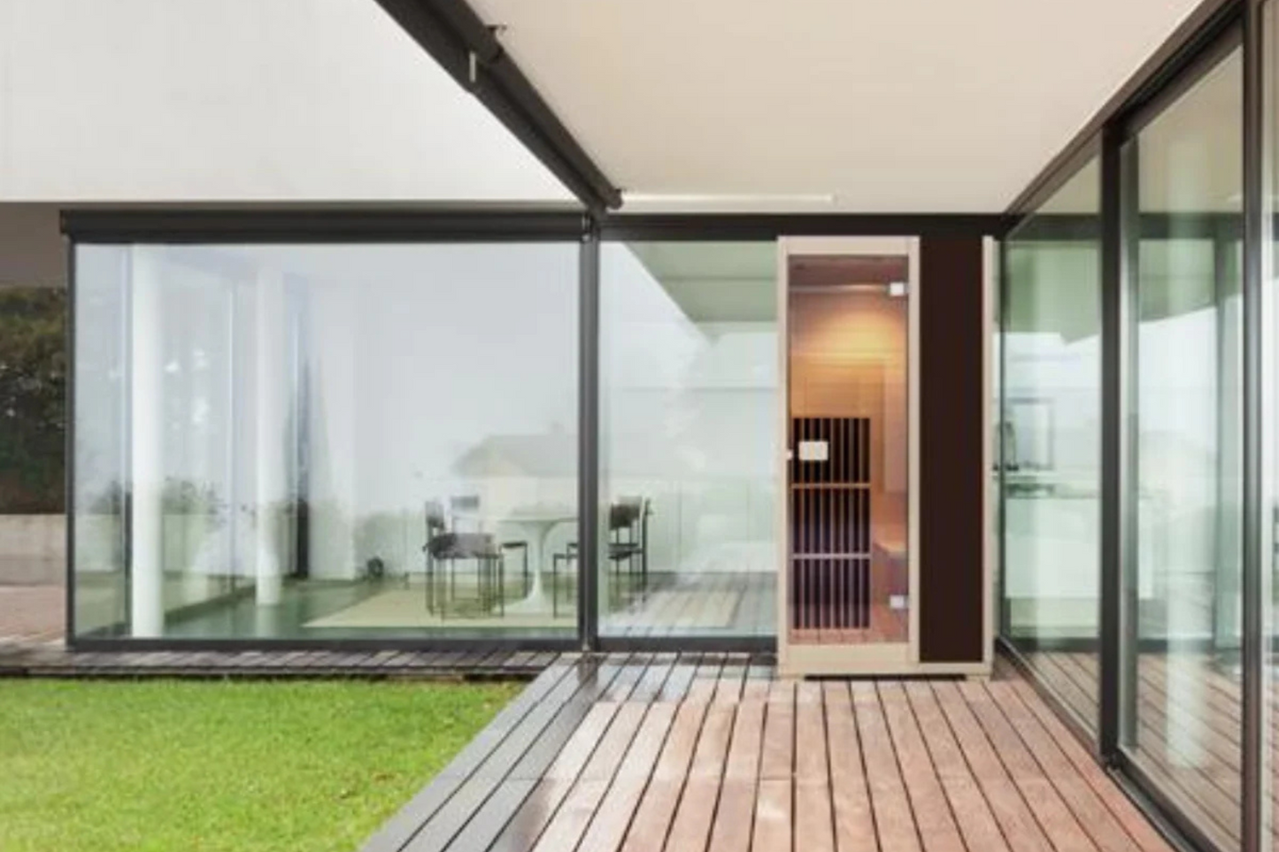 Vienna | Far Infrared Sauna | Canadian Hemlock Very Low EMF | 72.8"H x 35.4"W x 25.6"D | 1 Person