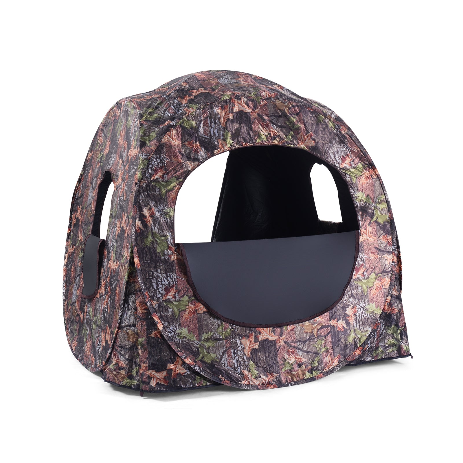 Portable Pop up Ground Camo Blind Hunting Enclosure Tents wood, leaf camo at Gallery Canada