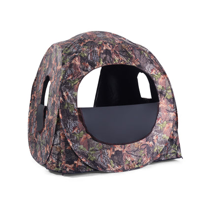 Enceinte de chasse aveugle portable avec camouflage au sol