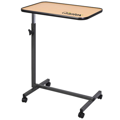 Table roulante de lit, plateau de nourriture, beige