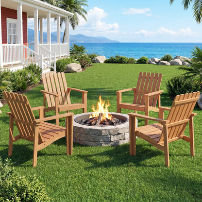 Acacia Wood Outdoor Patio Chair, Slatted Backrest, Armrest Patio Dining Chairs at Gallery Canada