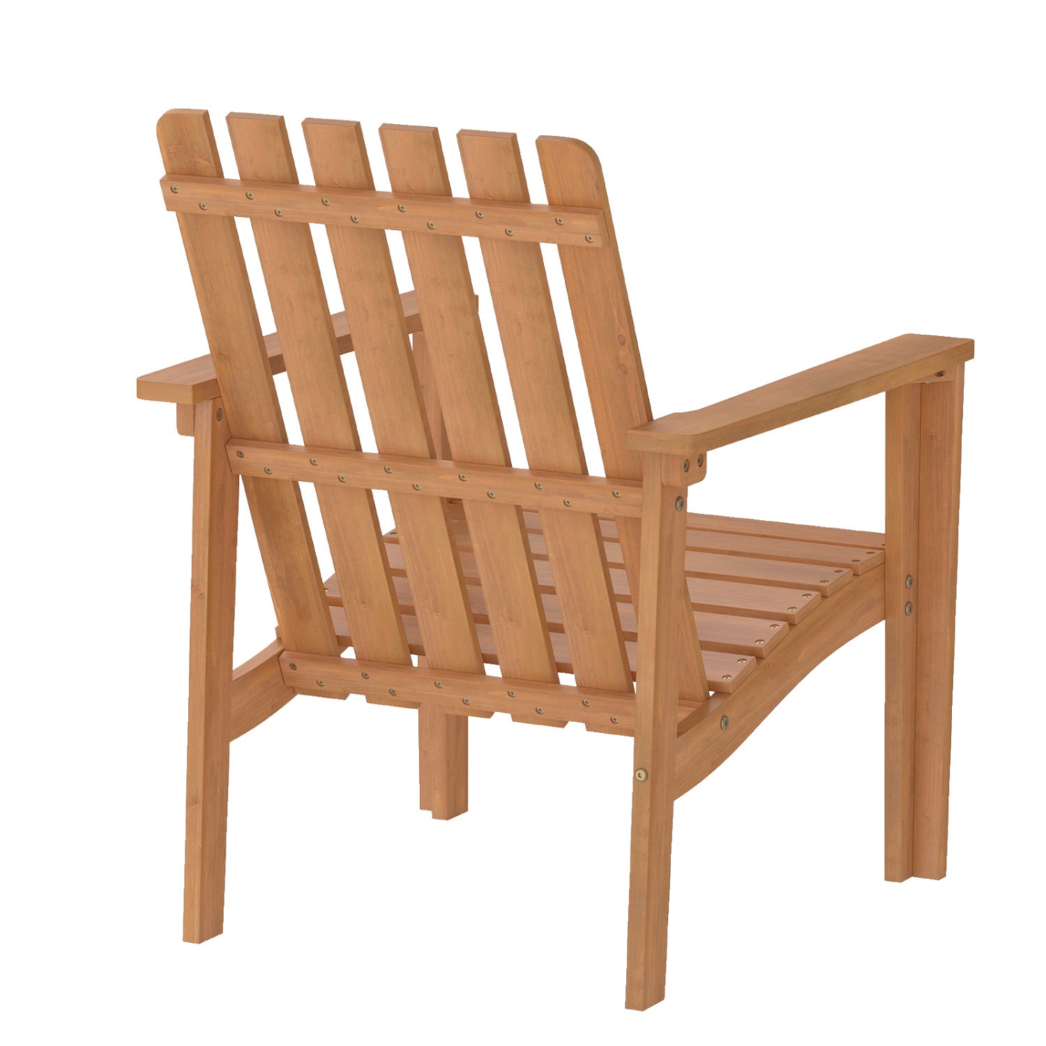 Acacia Wood Outdoor Patio Chair, Slatted Backrest, Armrest Patio Dining Chairs at Gallery Canada