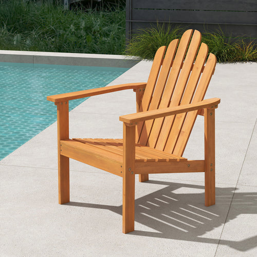 Stackable Adirondack Chairs, Solid Wood Patio