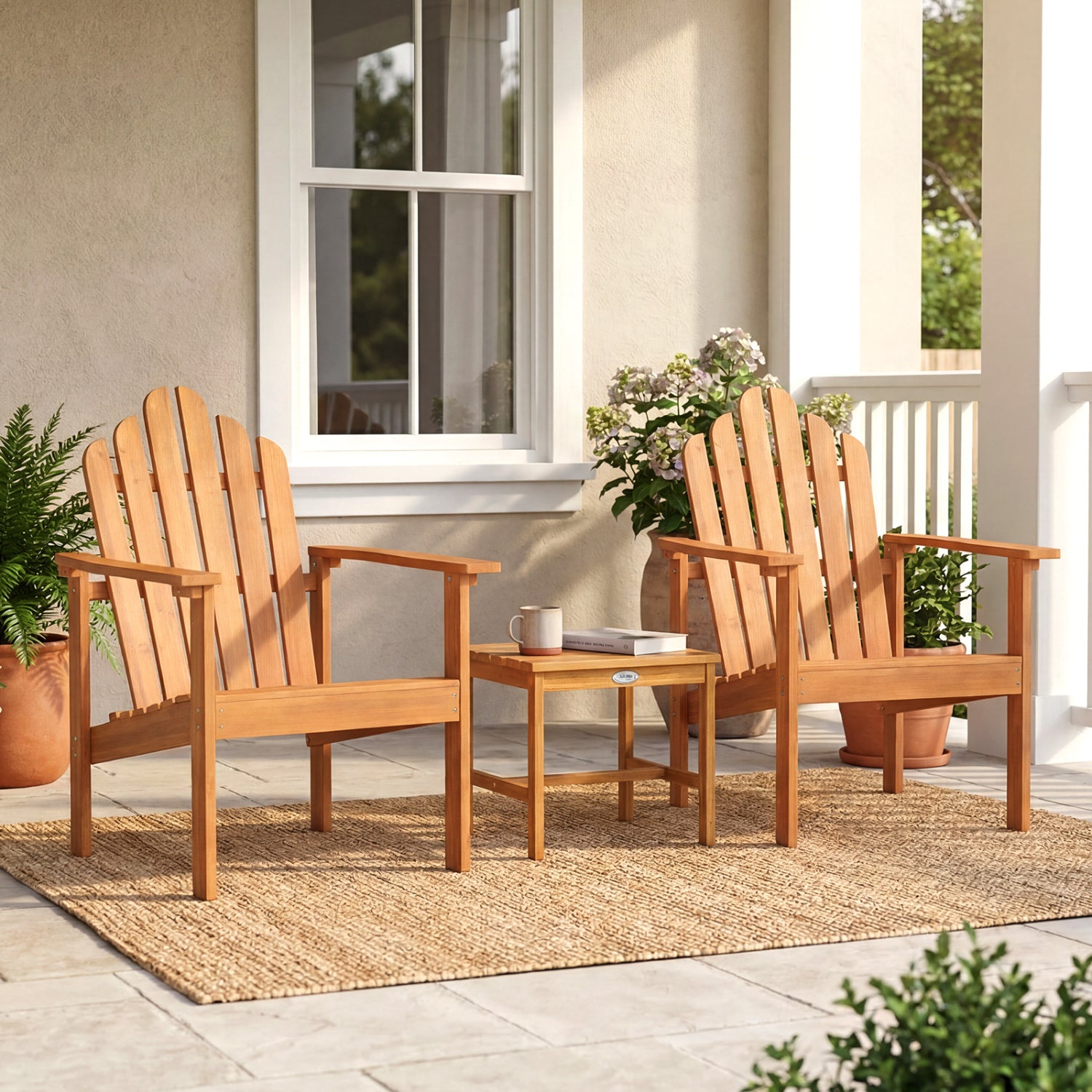 Stackable Adirondack Chairs, Solid Wood Patio Adirondack Chairs at Gallery Canada