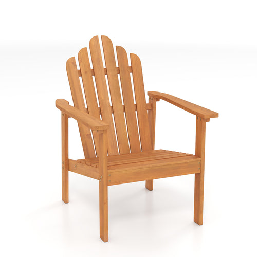 Stackable Adirondack Chairs, Solid Wood Patio