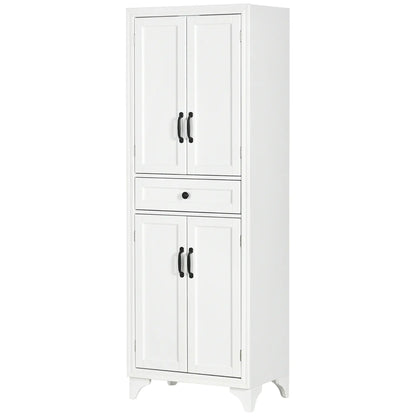 Freestanding Storage Cabinet, Kitchen Pantry with 2 Shelves, 4 Doors Kitchen Pantry Cabinets at Gallery Canada