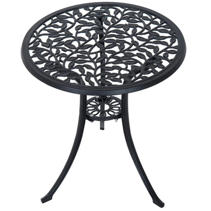 Patio Bistro Set, Cast Aluminum Table & Chairs, Black Bistro Sets at Gallery Canada
