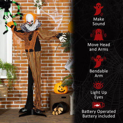 5ft Outdoor Halloween Decoration, Talking Circus Clown, Sound Motion Activated Halloween Decorations at Gallery Canada