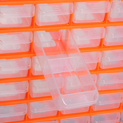 60 Drawers Plastic Screw Organizer, Garage Storage Cabinet, Orange Tool Organizers at Gallery Canada