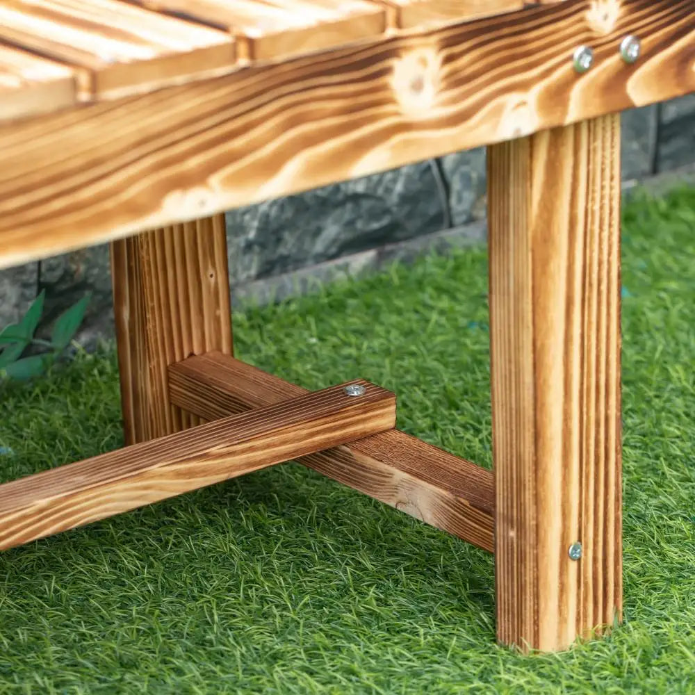 Outdoor Garden Bench, Backless Patio Stool, 43.25