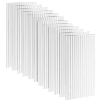 Polycarbonate Greenhouse Panels, UV Protected, Twin-Wall Roof, 47.2" x 23.6", 12 Pack, Clear Greenhouses at Gallery Canada