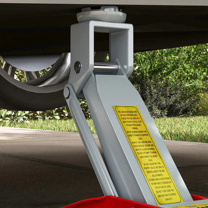 Hydraulic Racing Floor Jack, 4.7"-11.8" Lifting Range, 2 Ton Capacity, Red Automotive at Gallery Canada