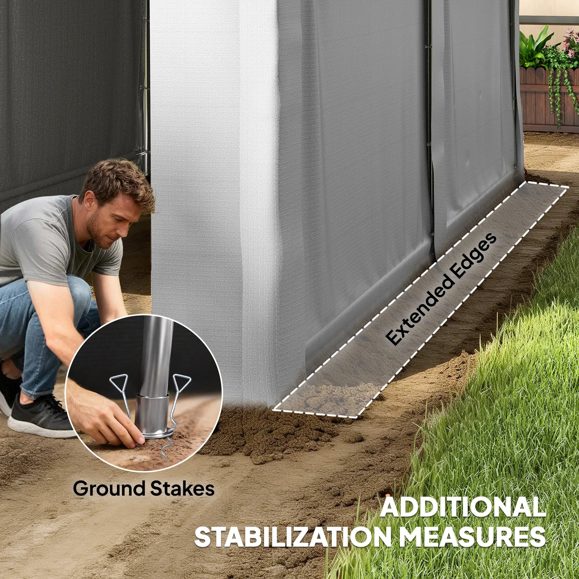 Portable Shed, 13' x 10', Roll-up Zipper Door, Removable Sidewalls, Light Grey Portable Shed at Gallery Canada