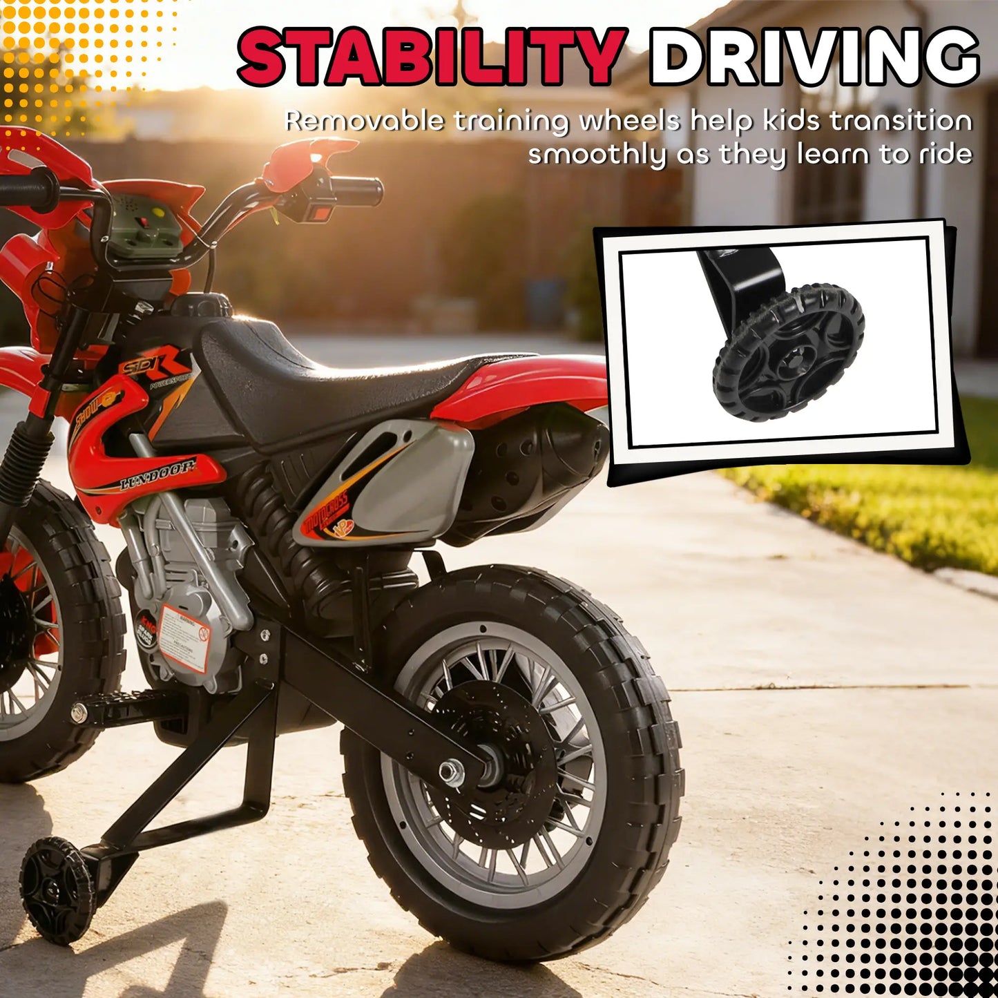 6V Electric Ride On Motorcycle, For 3-6 Year Olds, Red Electric Motorcycles at Gallery Canada