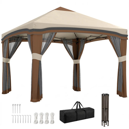 10' X 10' Pop Up Canopy With Netting, Foldable Tents, Height Adjustable Pop Up Canopies at Gallery Canada