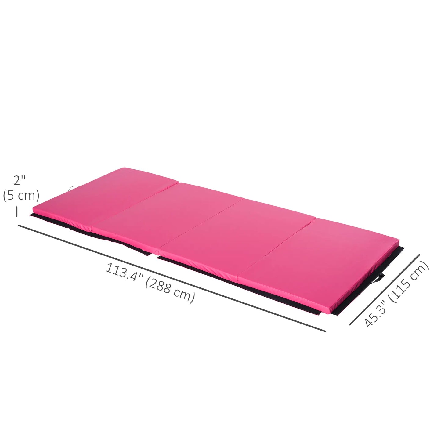 4'x10'x2'' Folding Gymnastics Mat, For Yoga MMA Martial Arts, Pink Gymnastics Mats at Gallery Canada