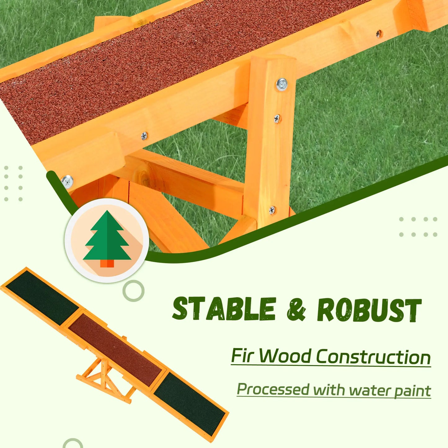 Wood Pet Seesaw Platform, Dog Agility Training Equipment, Weather Resistant Dog Agility Training Equipment at Gallery Canada