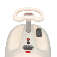 Voiture électrique oscillante 12V, 2 vitesses, musique, lumières, blanche
