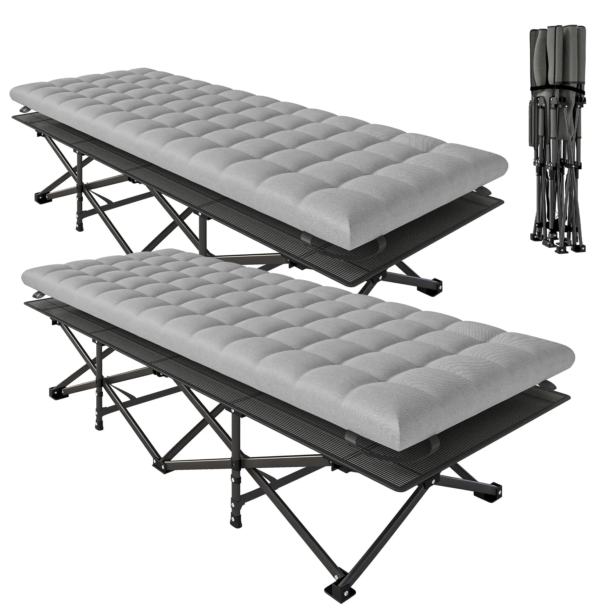 Set of 2 Camping Cots, 32