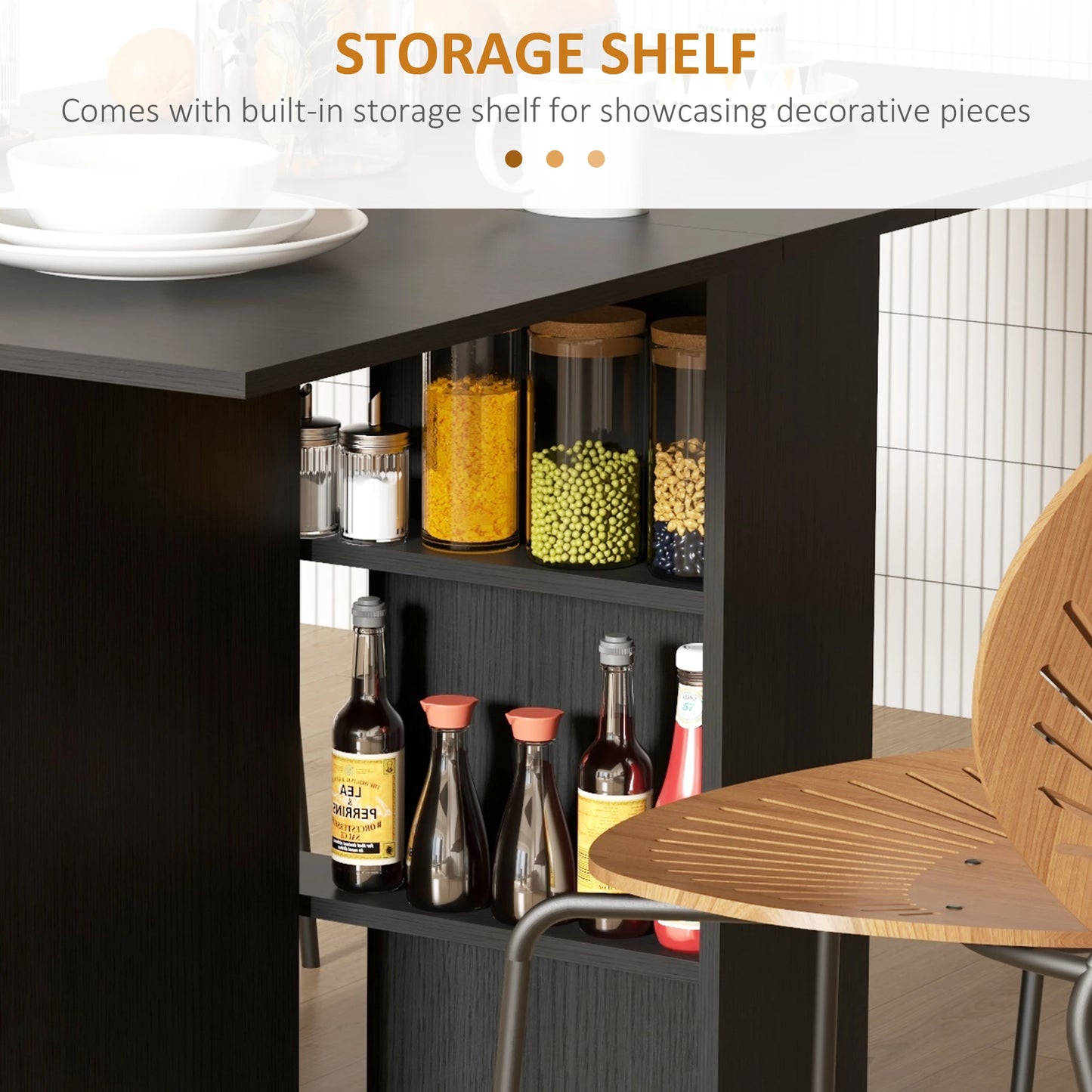 Foldable Dining Table, Storage Shelves, Drop Leaf, Rolling Wheel Bar Tables & Dining Tables at Gallery Canada