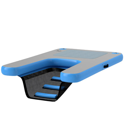Floating Pet Boat Ramp, Up to 300 lbs, for Pool, Lake, Dock Dog Stairs Blue, Grey at Gallery Canada