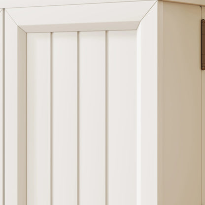 71 Inch Kitchen Pantry Cabinet, Freestanding Hutch with 8 Shelves, White Kitchen Pantry Cabinets at Gallery Canada